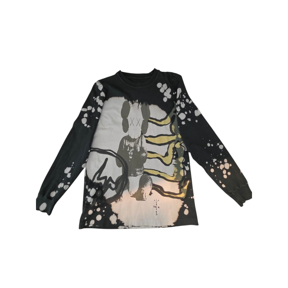 Cactus Jack by Travis Scott x KAWS For Fragment Long-Sleeve Tee 'Tie Dye'